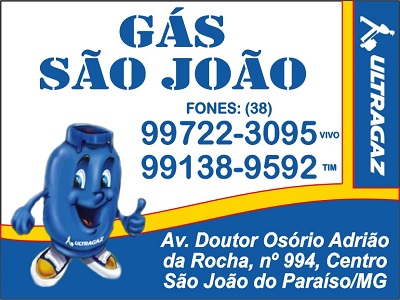 Gás São João  São João do Paraíso MG